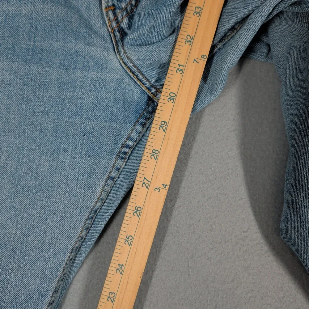 Levi's 505 Jeans Mens 33x32 Blue Regular Fit Straight‎ Leg Denim Cotton Casual